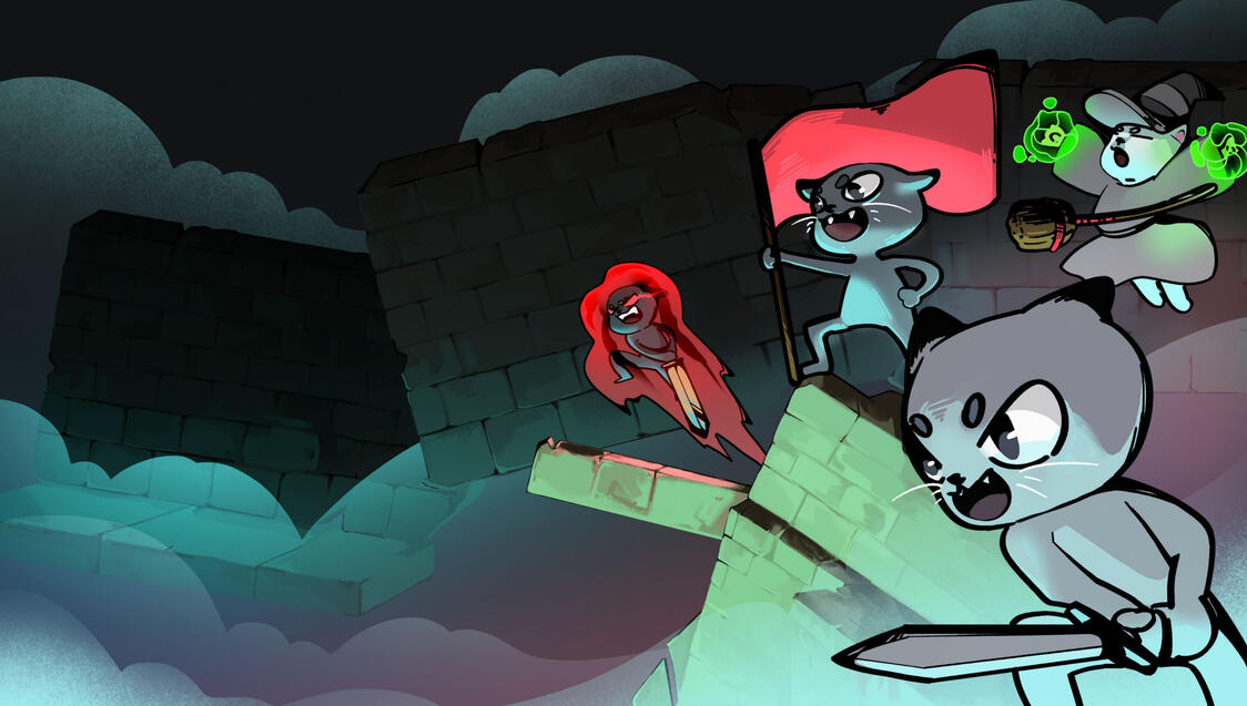 Flag Dashers Menu Screen